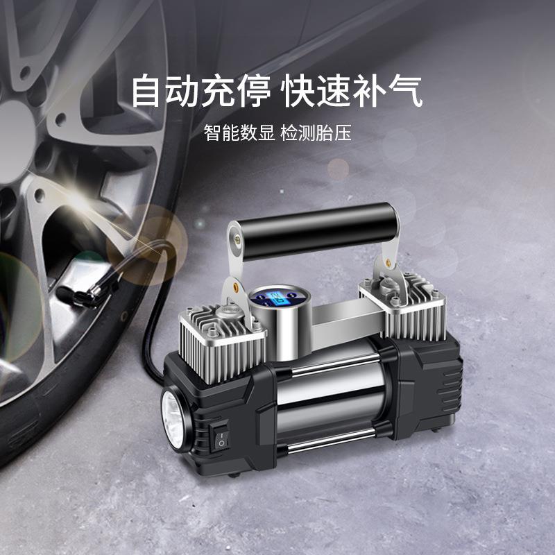 车载充气打气汽泵车用大功泵率便携双F7785M9S缸高轮胎自动测压胎