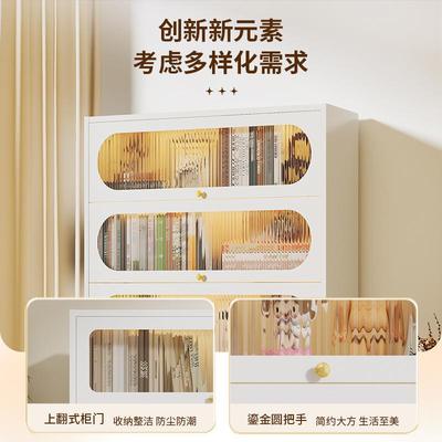 钢制书柜用带门多层物落地客厅书房儿童柜收纳储物防尘置架家YHSG