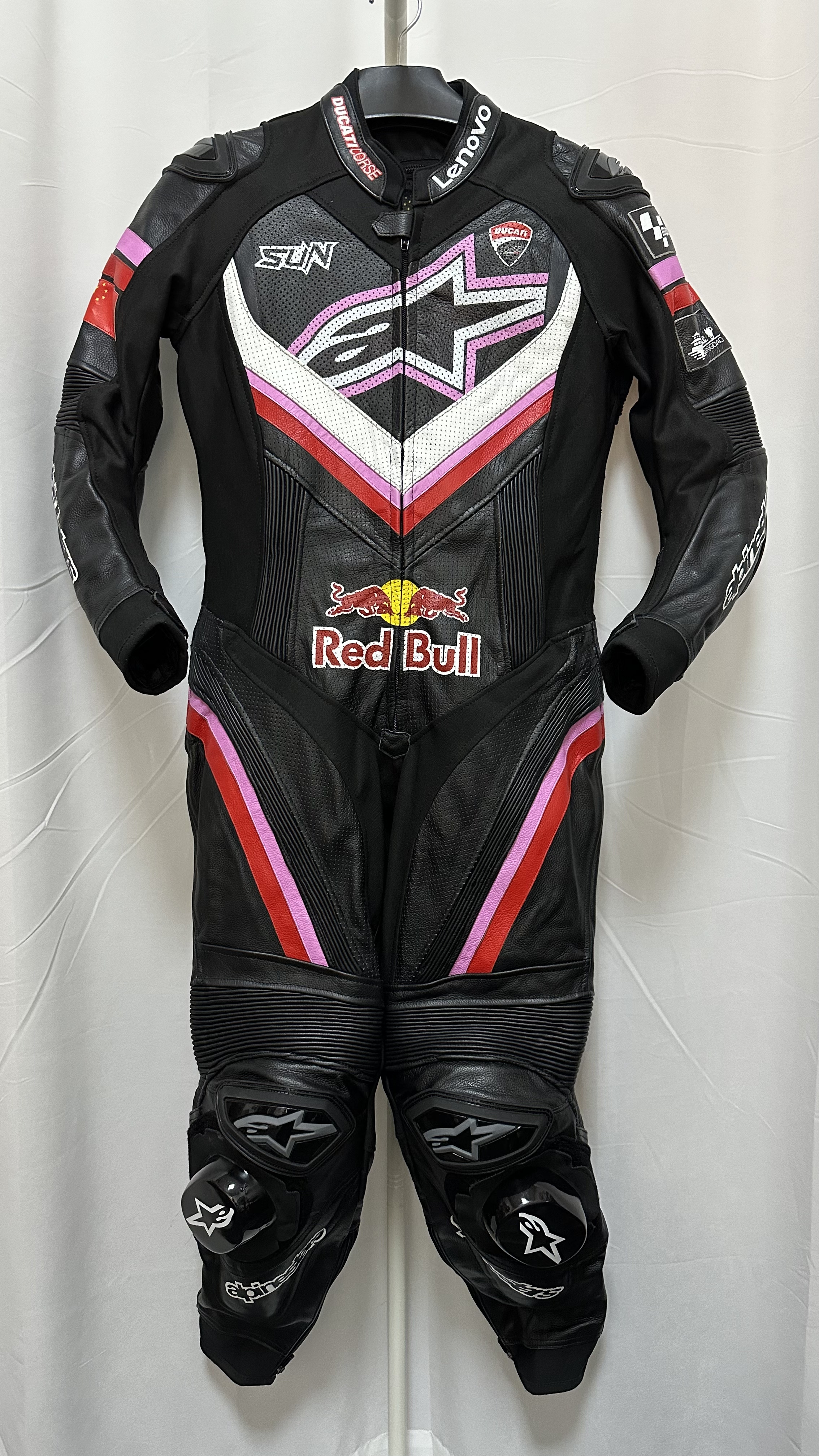 量身定制女士连体皮衣赛车服摩托车骑行服装备机车真牛皮赛道防摔