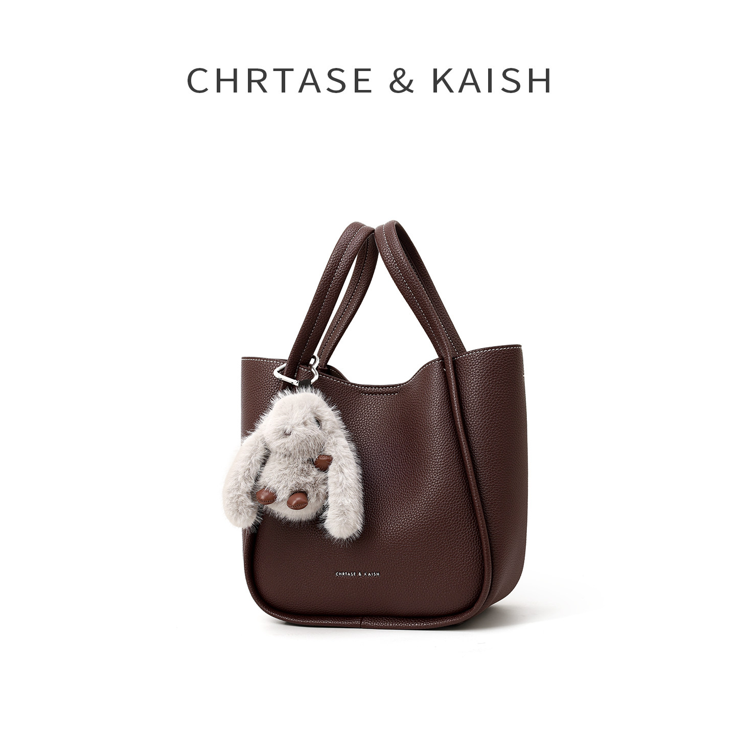 CHRTASE&KAISH官网包包女新款简约通勤手提包水桶包菜篮子包包