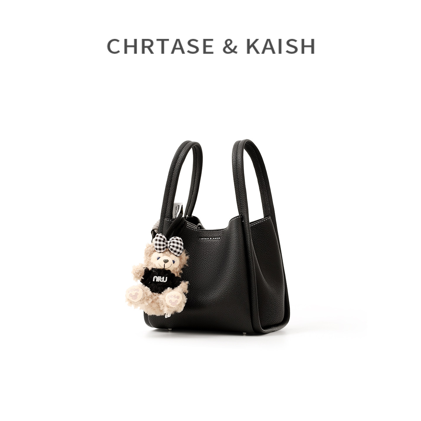 CHRTASE&KAISH官网品牌高级感单肩手提斜挎水桶包菜篮子包包女包