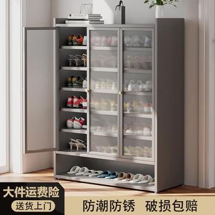 钢制入户鞋 新款 柜大容量多层超大家用门口室内户外阳台防晒置物柜