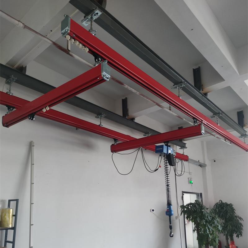 悬挂式KBK柔性导轨起重机轻型钢结构轨道行吊升降厂房车间安装