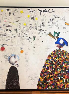 Edgar Plans动物小超人装饰画 涂鸦抽象插画艺术家创意意境挂画