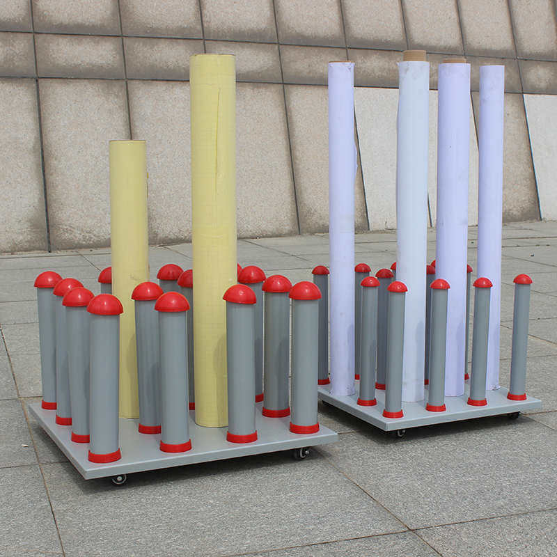 写真材料架广告耗材置物架卷材收纳架展示架室内写真纸车贴改色膜