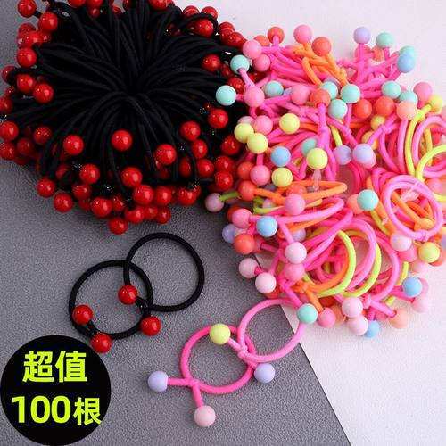 儿童头绳韩国红色女童发绳皮筋