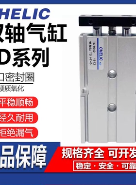 CHELIC气立可双轴双杆气缸TD6 10 16 20 253240X10X20X50X100-SD2