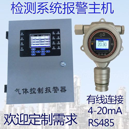 固定式HCN气体报警装置氰化氢在线检测仪浓度控制器