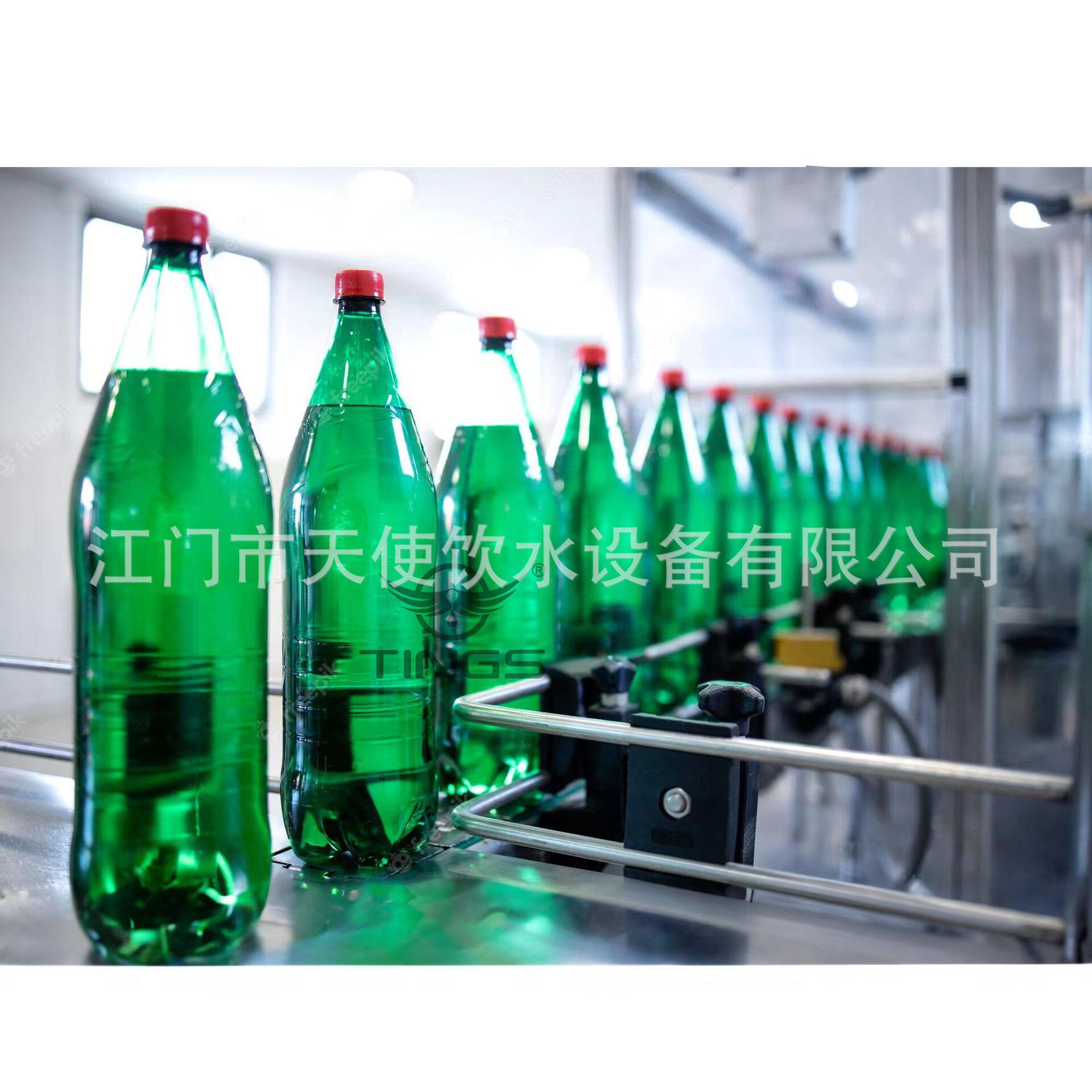 供应海盐汽水灌装机 橘子味饮料生产设备 玻璃瓶含汽饮料生产设备