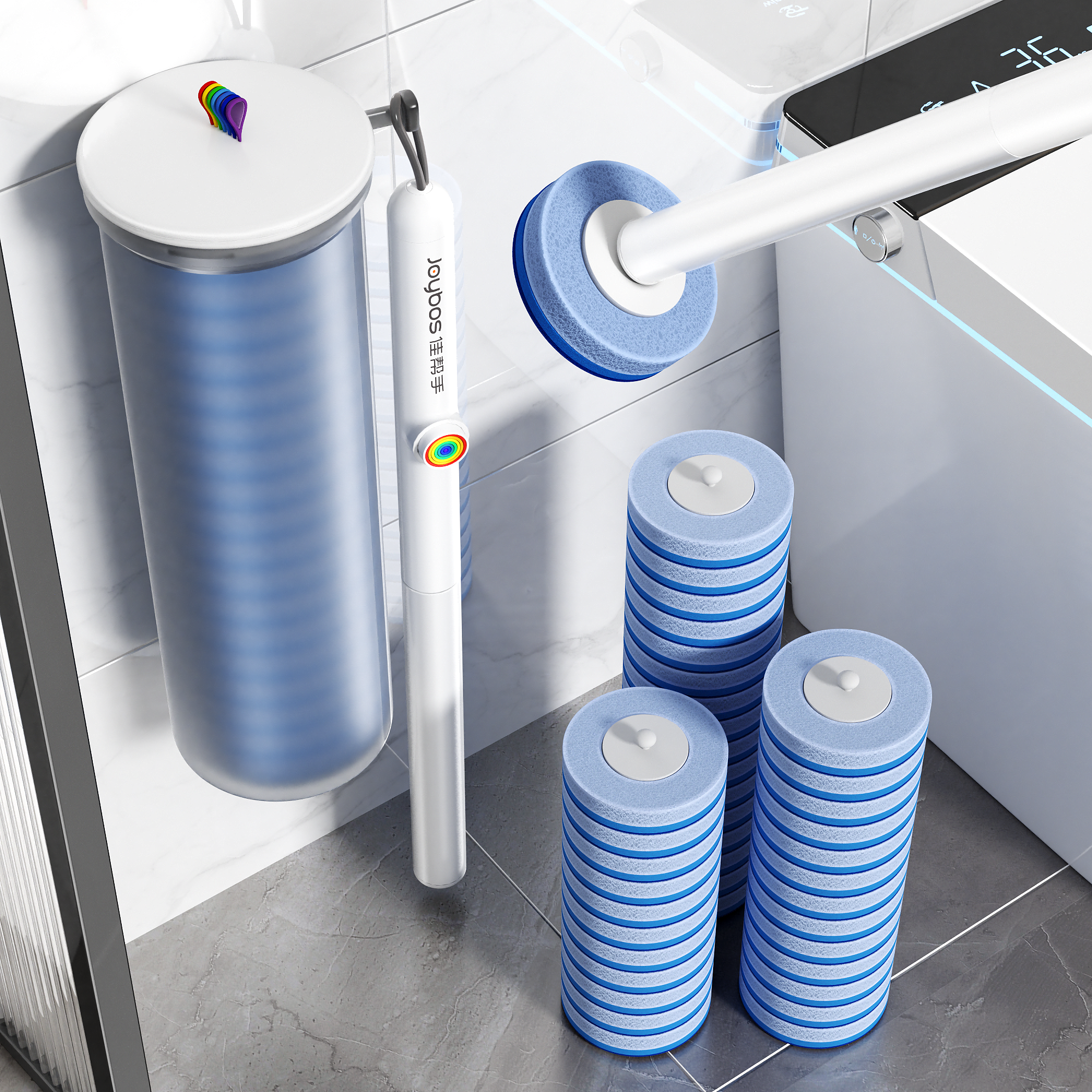 佳帮手一次性马桶刷自带清洁液