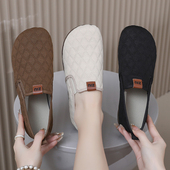 一脚蹬休闲妈妈鞋 洋气爆款 宽脚时尚 新款 简约软底防滑老北京布鞋 女