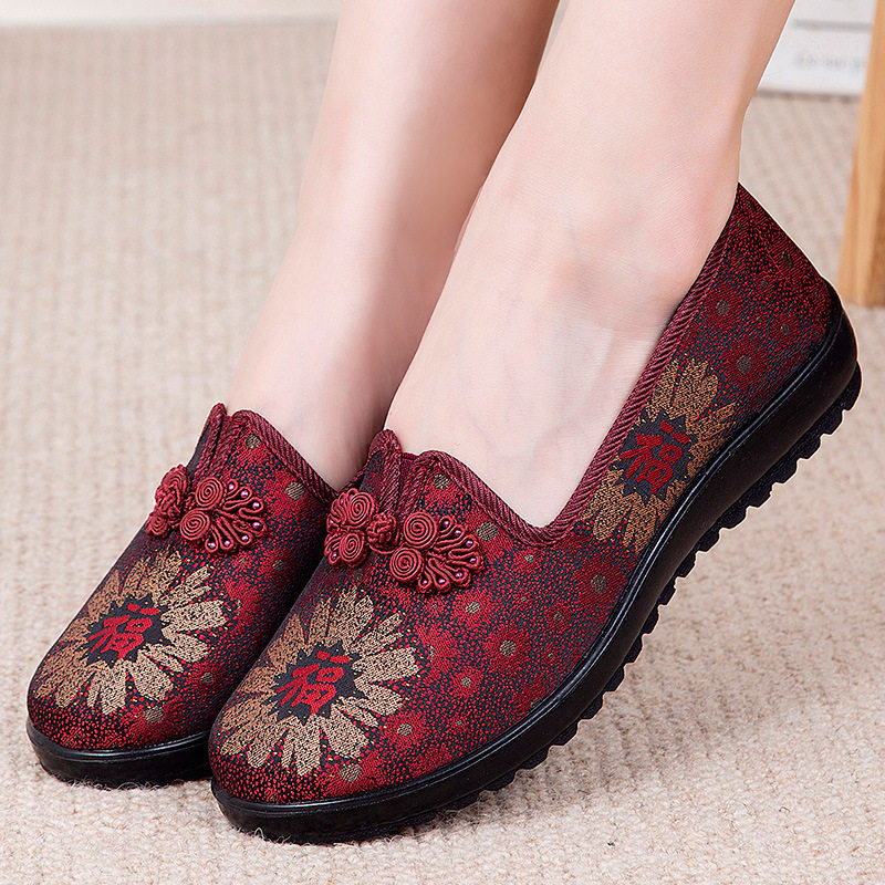 【34-43码】春夏季新款老北京布鞋女鞋中老年妈妈鞋软底老奶奶鞋,女鞋,传统布鞋,淘宝优惠券,粉丝福利购,淘宝优惠卷