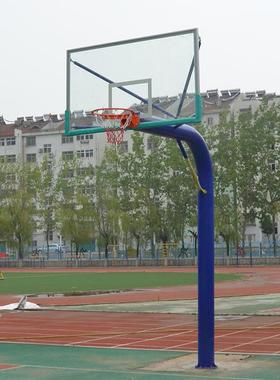 地埋篮球成架44516圆管方管定学篮球架子室外固人家用训练标校准