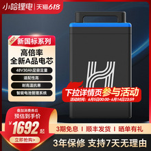 小哈电动车锂电池48V30AH新国标磷酸铁骑手外卖大容量电瓶车电池