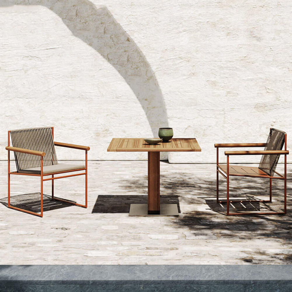 户外阳台小桌椅三件套组合餐厅藤编沙发休闲露台咖啡店柚木桌椅,住宅家具,户外沙发,淘宝优惠券,粉丝福利购,淘宝优惠卷