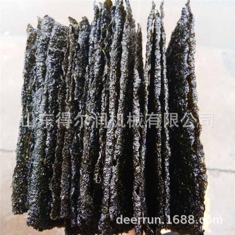 鼓泡海苔油炸机 自动连续油炸生产线 DER-3000 撒粉海苔加工设备