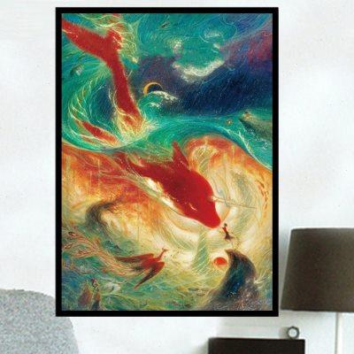点钻十字绣2023新款古风钻石画小件客厅卧室卡通风景5d砖石画满钻