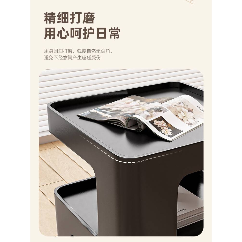 床头柜子简约现代床头置物架加高书架收纳柜家用卧室床边柜储新品