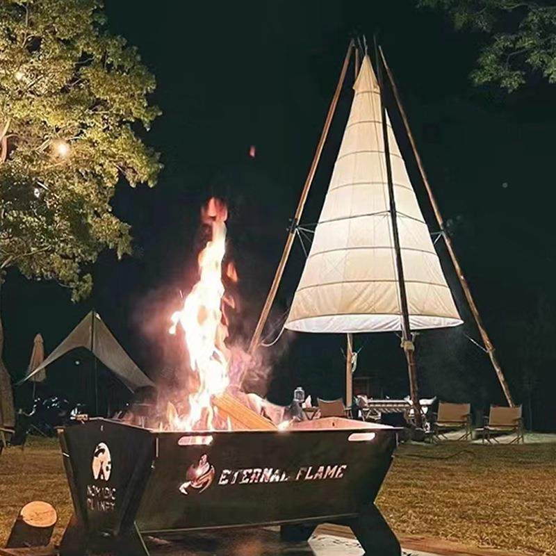 竹节笼灯锥形帐巨型天幕网红野餐营地牛津布户外遮AS0530阳篷露天,户外/登山/野营/旅行用品,露营/旅游/登山帐篷,淘宝优惠券,粉丝福利购,淘宝优惠卷