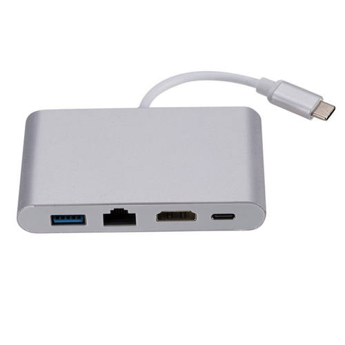type-扩展坞4合1 HUB集线器USB3.1转hdmi+RJ45网口转换器带pd供电