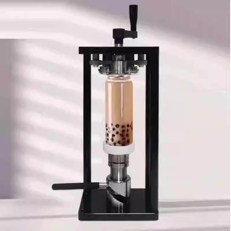 手动封罐机易拉罐封口机摇杆式奶茶Pet瓶封盖机饮料易拉罐压盖机