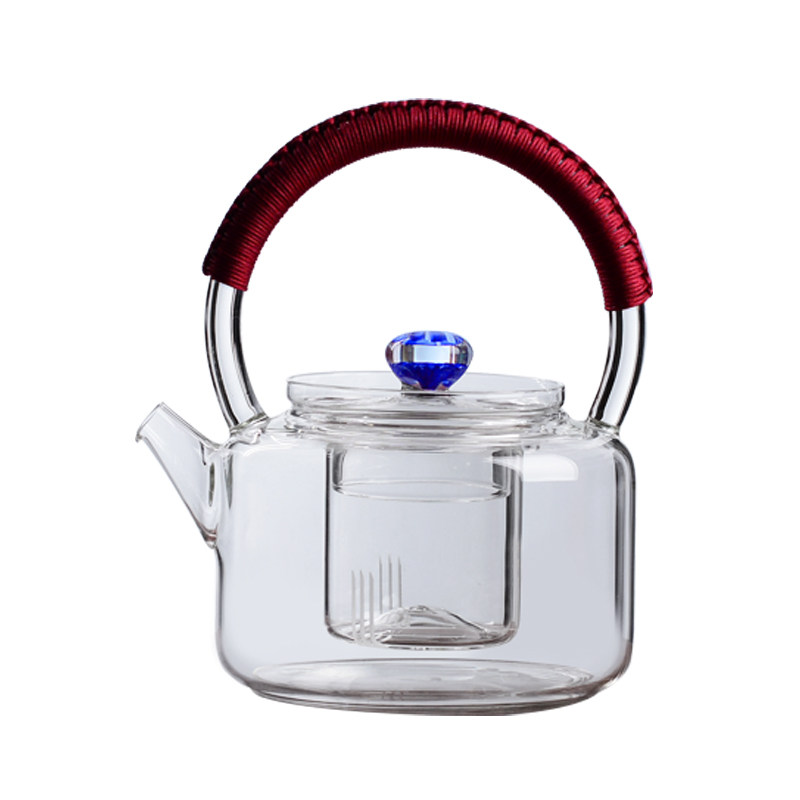 知语堂大号耐热玻璃茶壶耐高温加厚内胆过滤泡茶壶茶水分离煮茶壶