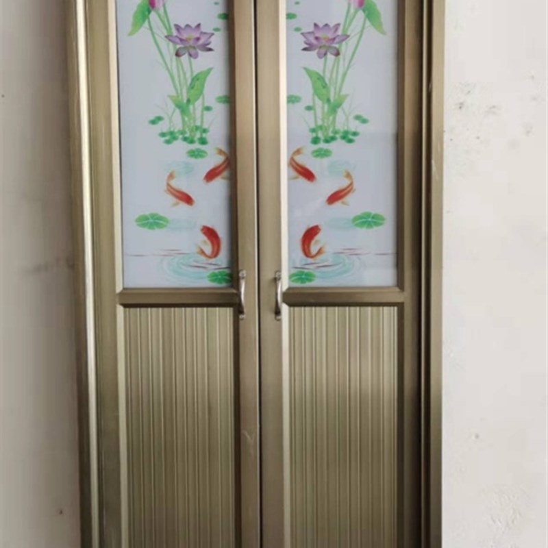 厕所门双开卫生间门铝合金阳台门半玻扣板洗手卧室厨房杂物全铝门