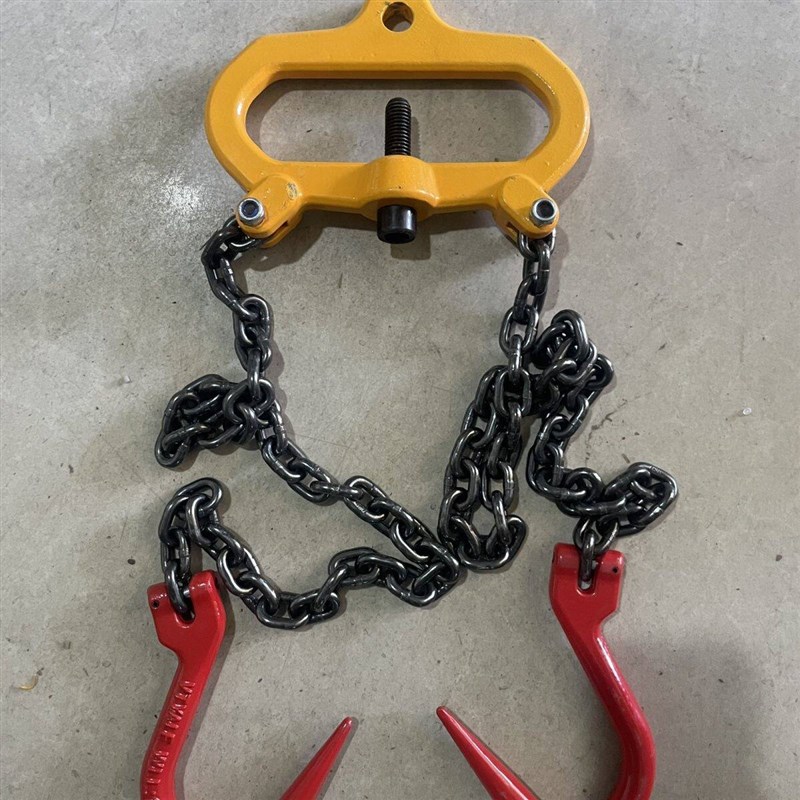 叉车专用吊钩吊具吊链钢管钩子起重链条吊索具双链四链挂钩抓钩