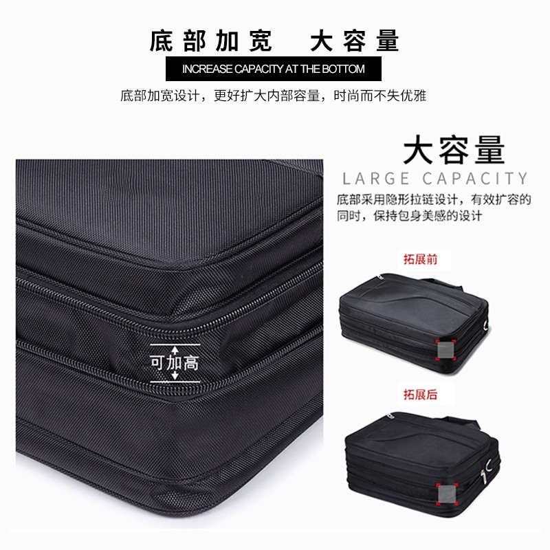 牛津布公文包男商务简约青年办公手提包帆布休闲防水大容量电脑包