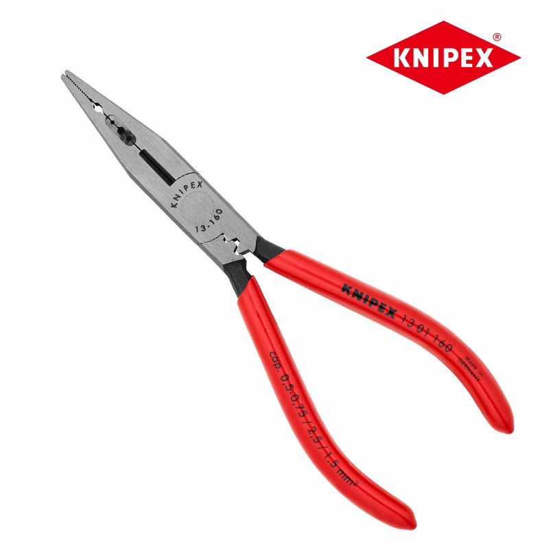 KNIPEX多功能尖嘴钳电工专用带剥线1301160/1305160/1302160