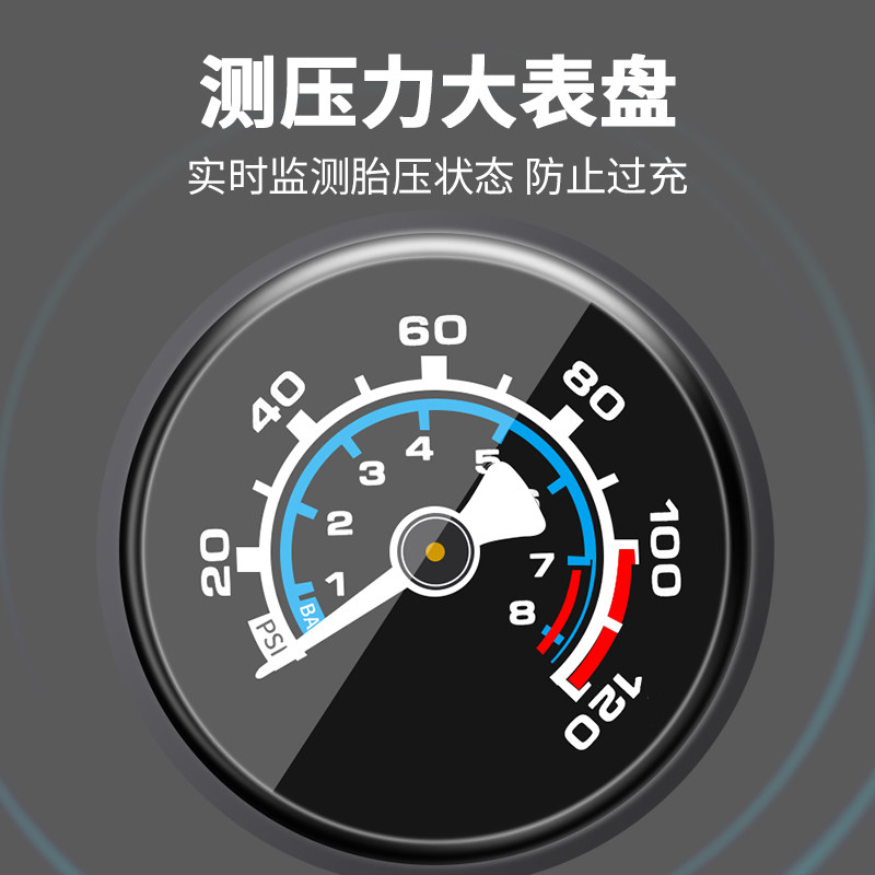 塔斯队长自行车打气筒可携式迷你高压美法嘴通用公路车电动车打气