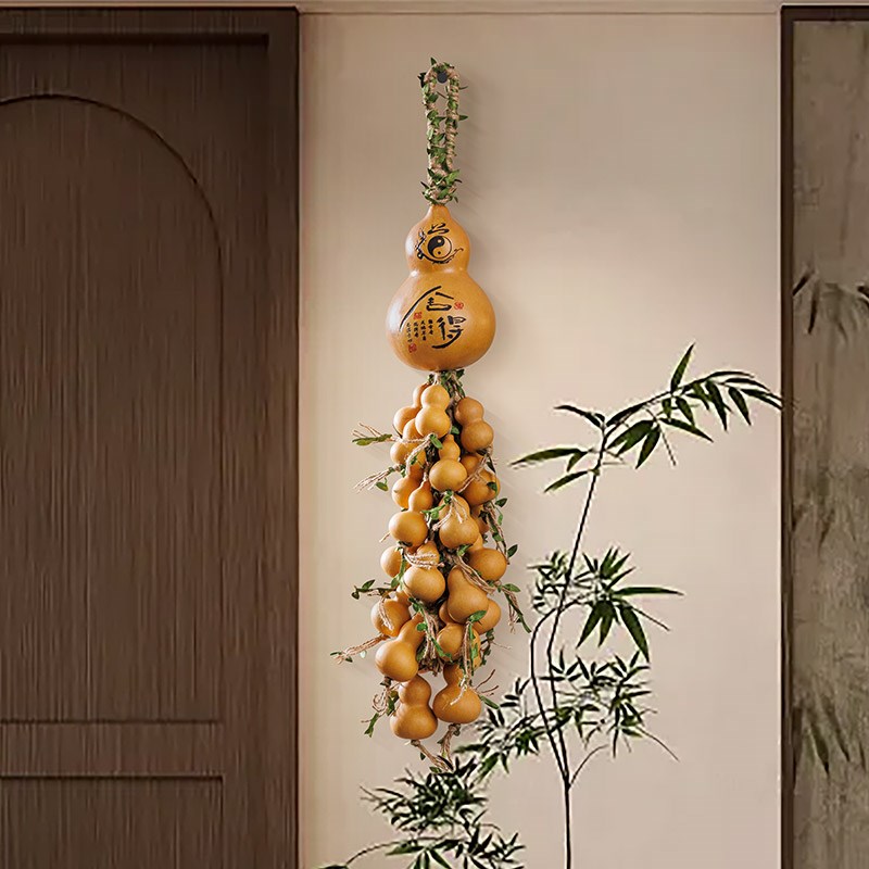 天然葫芦挂件福禄葫芦串挂饰真葫芦家居大门客厅玄关卧室装饰壁挂