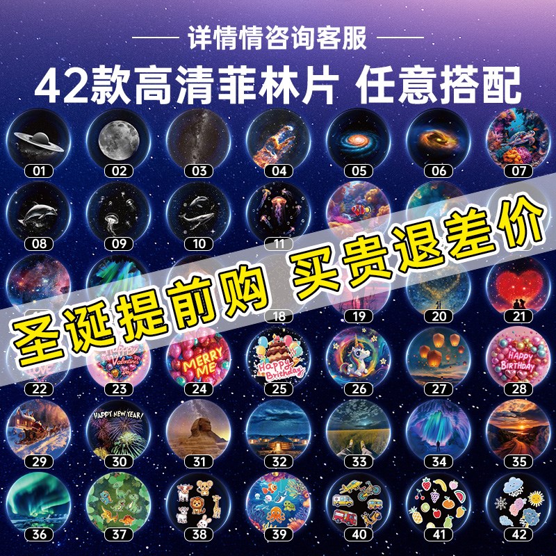 星空投影灯儿童满天星星房间卧室梦幻氛围3d动态小夜灯2026新款