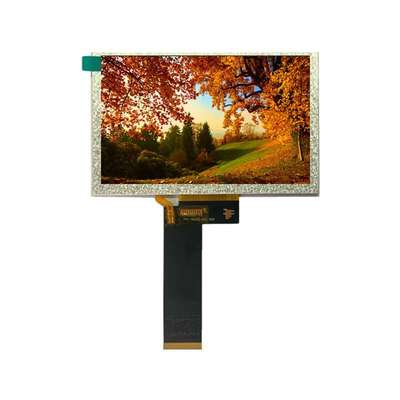 5寸IPS TFT 液晶屏 群创屏 800X480点阵屏 ST7262 40PIN RGB