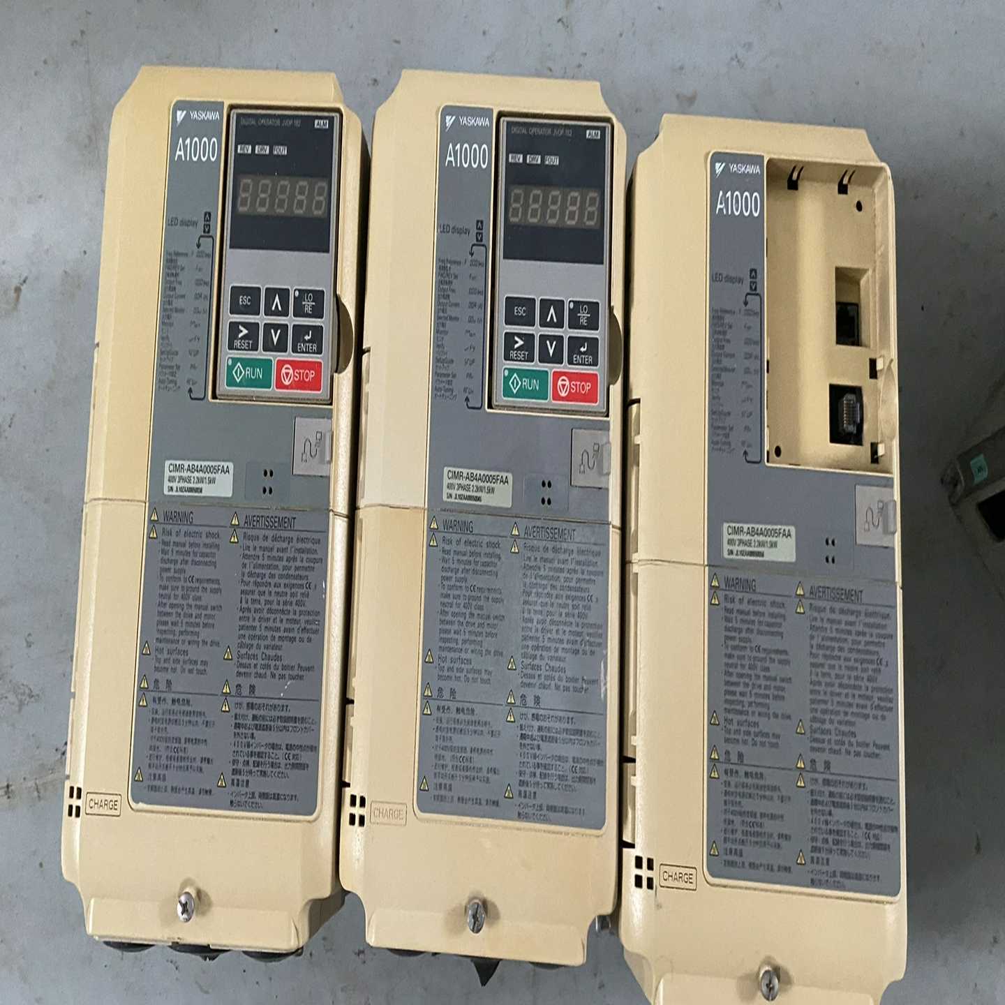 安川A1000变频器。CIMR-A B4A005FAA。1.【鑫鑫商铺】