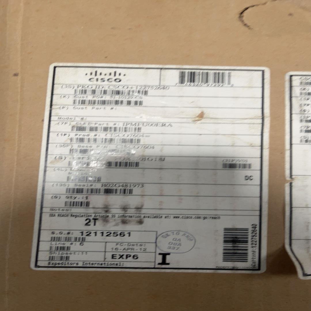 CISCO 7604机框 原装单包开封 里面全新，#Cisc
