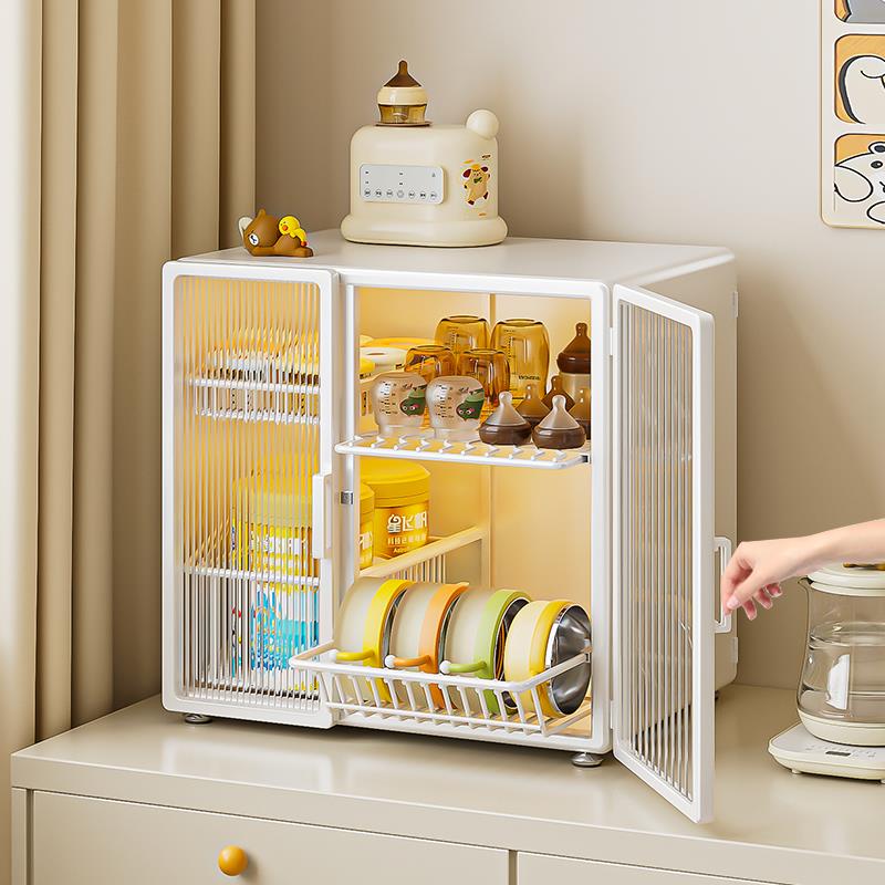 宝宝餐具收纳盒奶瓶收纳箱工具厨房碗筷沥水碗碟架婴儿辅食收