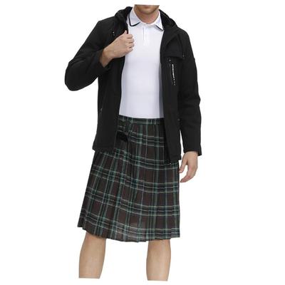 Mens Scottish plaid pleated skirt      男士苏格兰格纹百褶裙