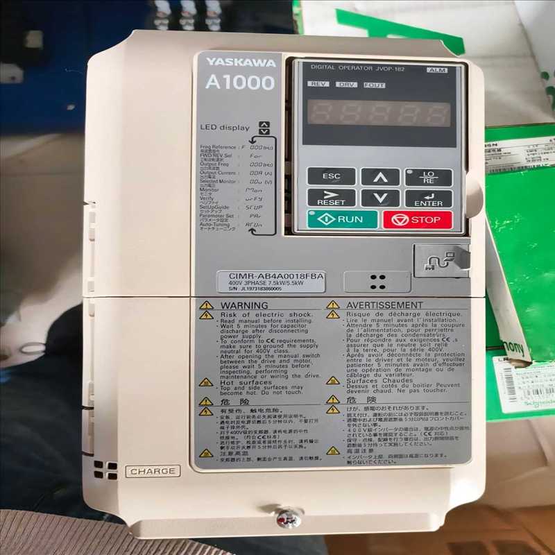 (询价)安川A1000变频器，CIMR-AB4A0018FBA成色新