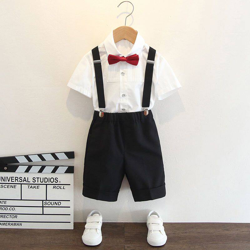 男童礼服儿童西装套装夏季英伦风帅气幼儿园六一男生花童表演出服