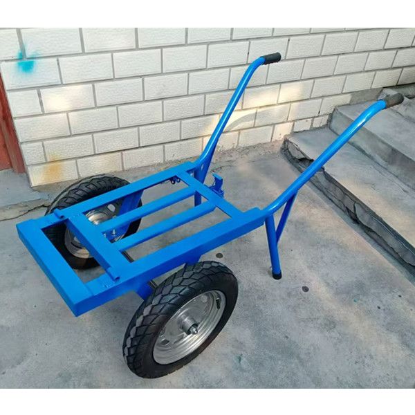 二轮农用手推车家用农村两轮斗车运垃圾饲料推雪加厚双轮小推车