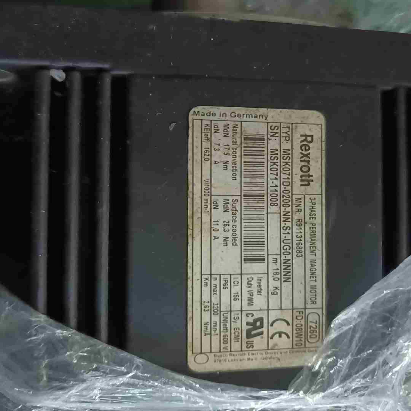 力士乐电机MSK071D-0200-NNS1-UG0-NNN【鑫鑫商铺】