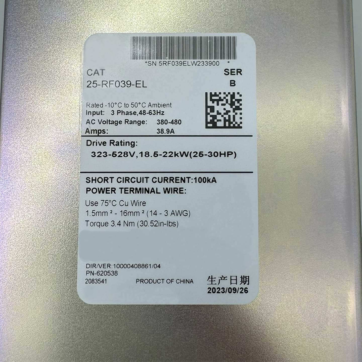 25-RF039-EL罗克韦尔AB滤波器25RF039E~询价