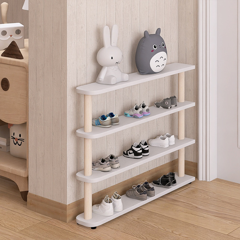 儿童鞋架宝宝专用小型门后极窄放鞋置物架门口家用迷你超窄小鞋柜