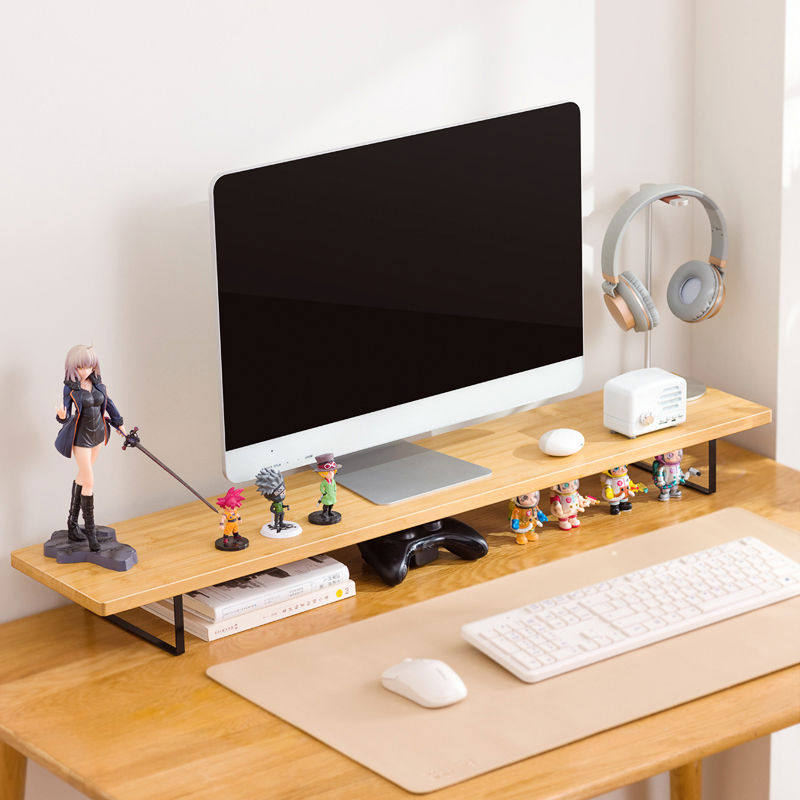 显示器抬高架底座支架垫高架子台式电脑增高架办公桌面收纳置