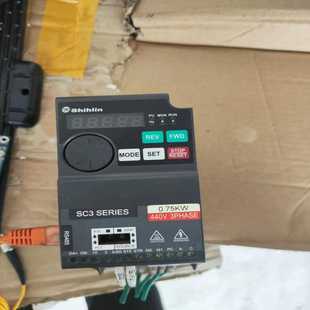 043 耶耶电子 0.75k变频器 成色可以 拆机包好 士林sc3