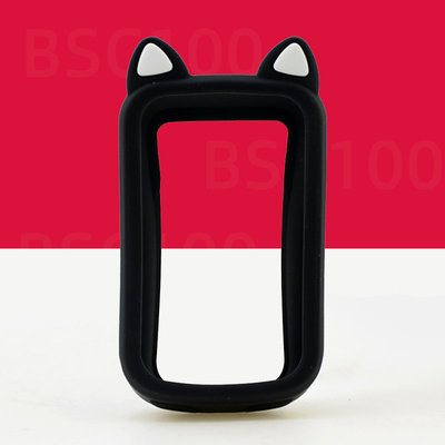 自行车码表保护套适用于IGPSPORT BSC100S硅胶防摔刮猫耳朵卡