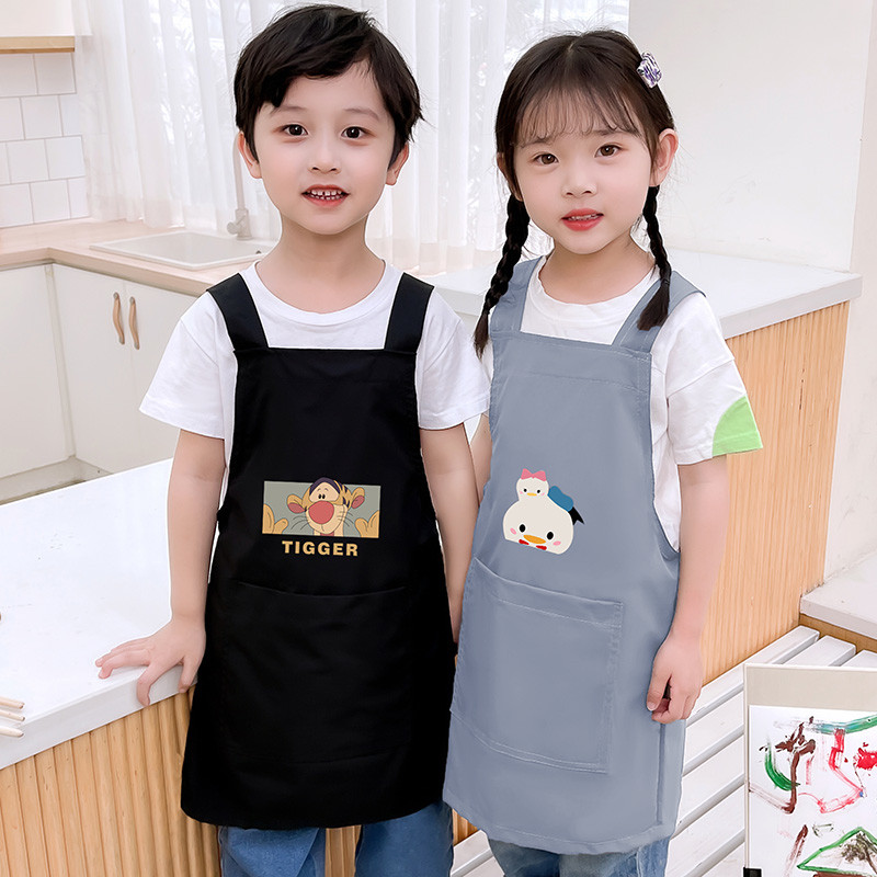 宝宝防水罩衣袖儿童画画美术定制薄款围裙男女小孩吃饭防脏