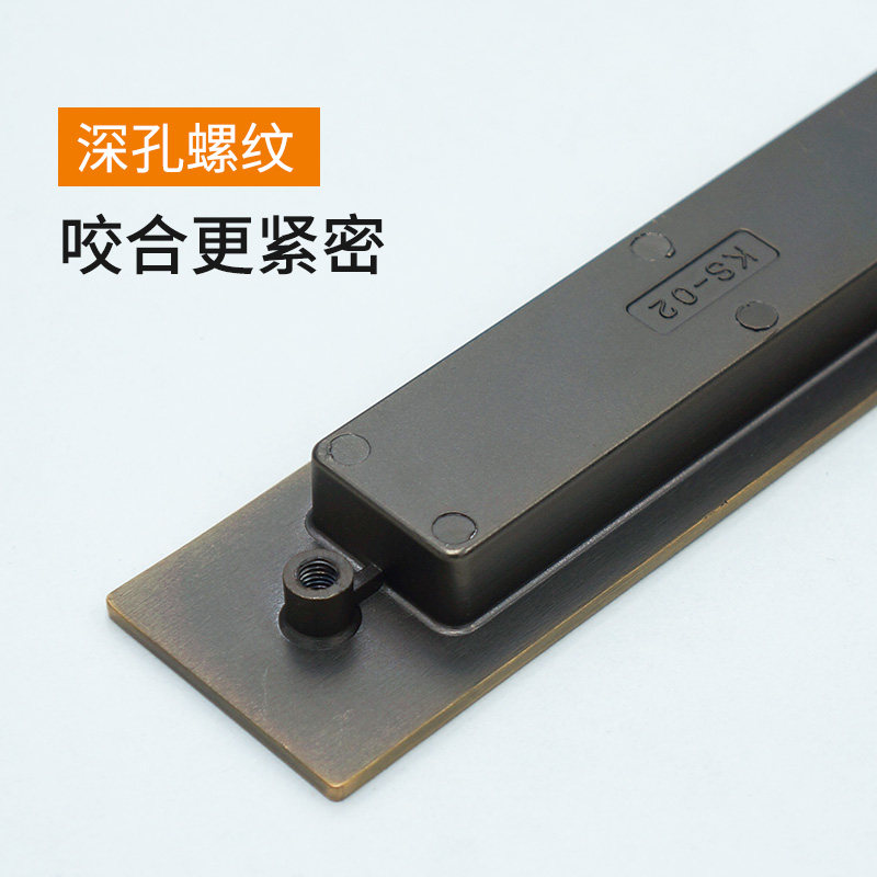 暗拉手嵌入式橱柜推拉门拉手移门把手中式黄古铜欧式青古黄古拉手