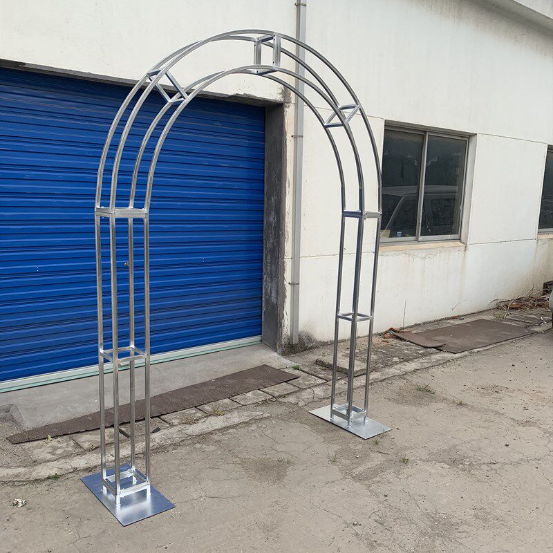 拱门桁架弧形半圆铁艺造型婚庆支架花门架圆弧铁拱门形架长廊定制